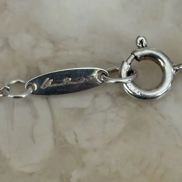 Tiffany & Co. Elsa Peretti Double Loop Necklace Sterling Silver - Picture 4 of 9